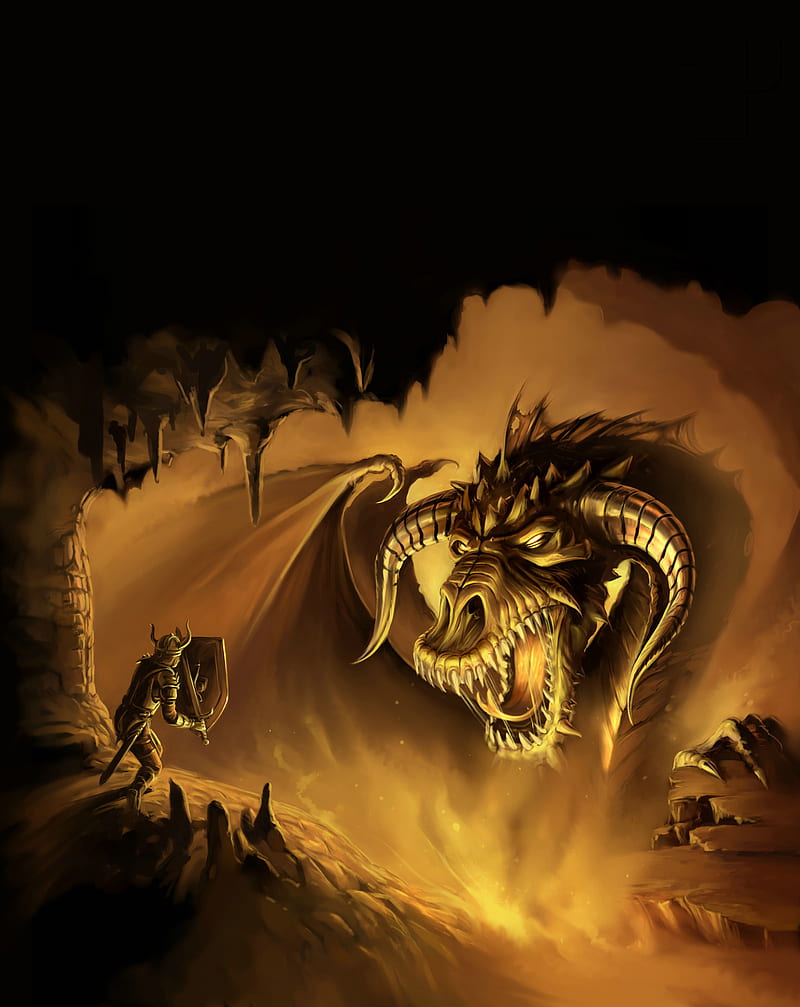 Dragon In Neverwinter Nights, HD phone wallpaper
