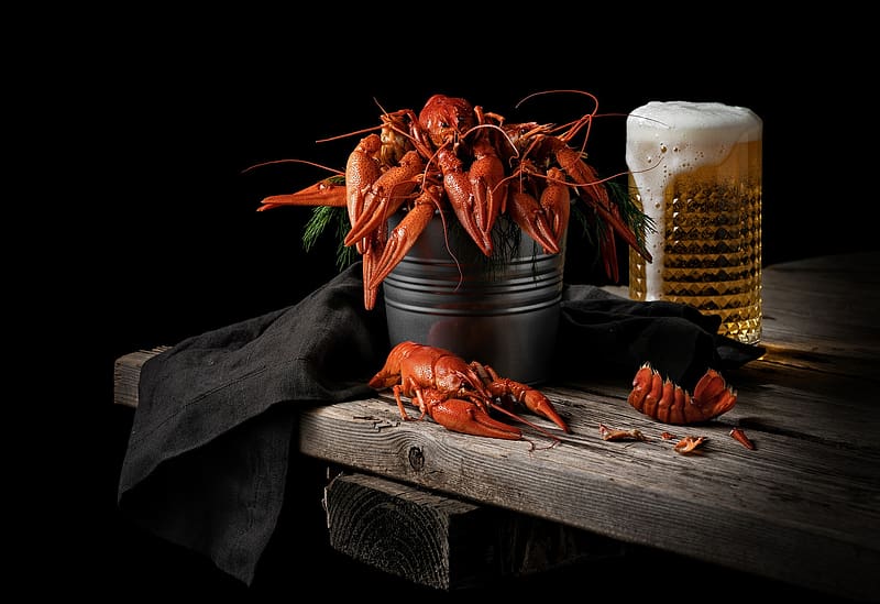 Food, Beer, Still Life, Seafood, Lobster, HD wallpaper