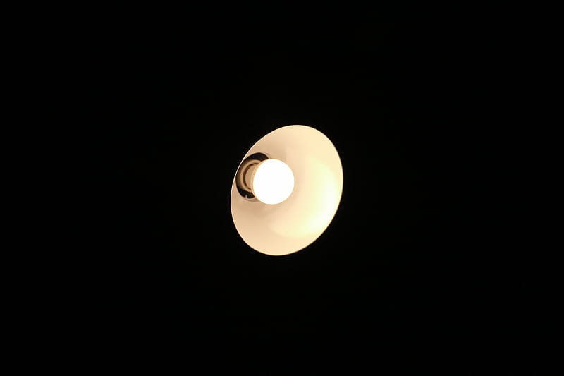 lamp, light bulb, light, lighting, darkness, HD wallpaper