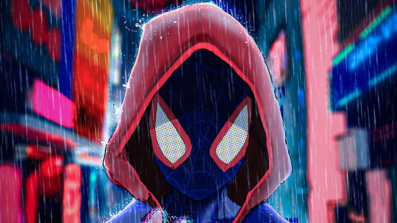 Spider Man Red Hoodie, spiderman, superheroes, artist, artwork, digital-art, artstation, HD wallpaper