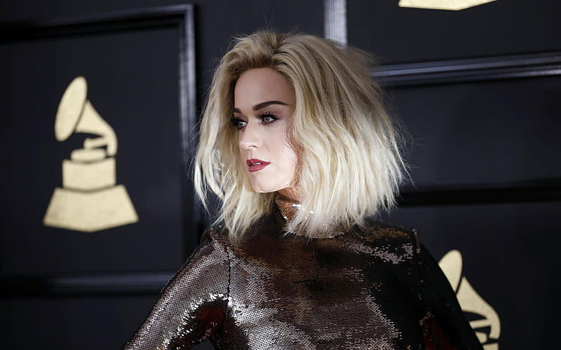 Katy Perry, American singer, portrait, blonde, HD wallpaper