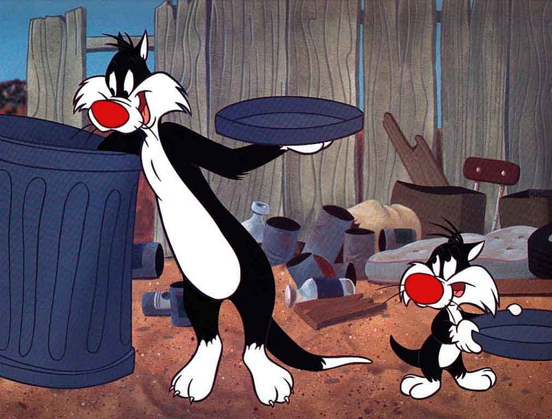 Looney Tunes, Sylvester, sylvester, looney tunes, sylvester the cat,  sylvester with son, HD wallpaper | Peakpx