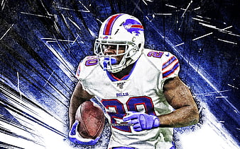 Stefon Diggs, grunge art, Buffalo Bills, american football, NFL, Stefon  Marsean Diggs, HD wallpaper