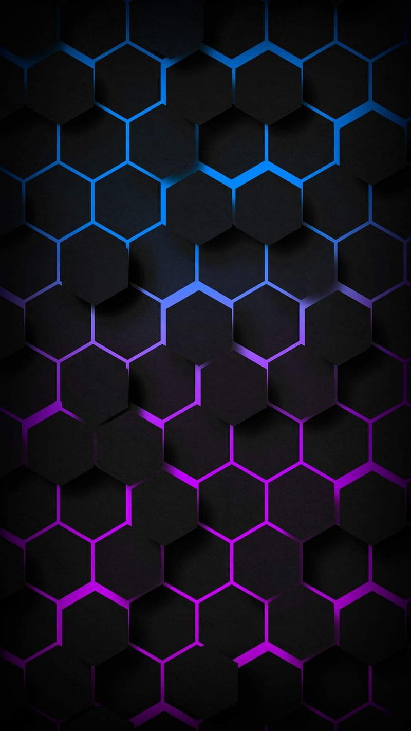 Hexagon light texture, material property, HD phone wallpaper