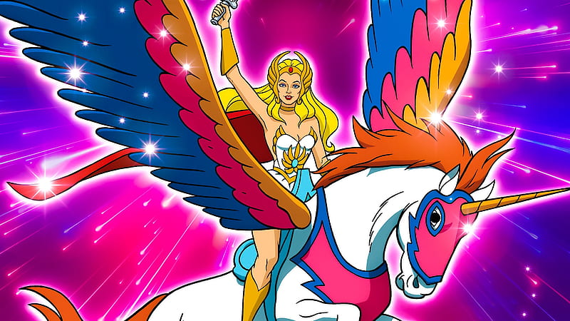 She-Ra & Swift Wind, She-Ra Princess Of Power, She-Ra, Princess Of Power, Swift Wind, HD wallpaper