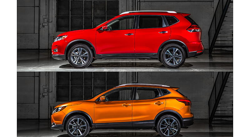 2017 Nissan Rogue Sport and Standard Rogue - Side Comparison , car, HD wallpaper