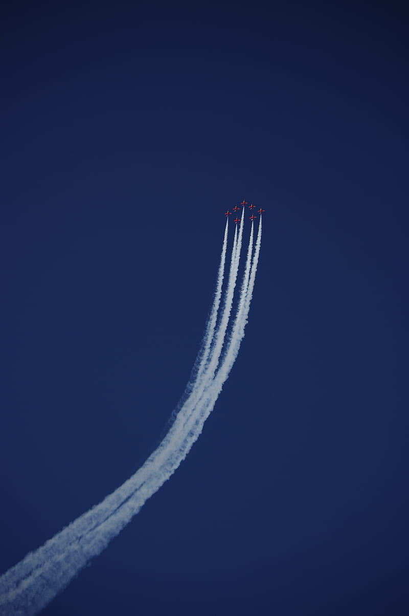 airplanes, smoke, aerobatics, stunt, flight, HD phone wallpaper
