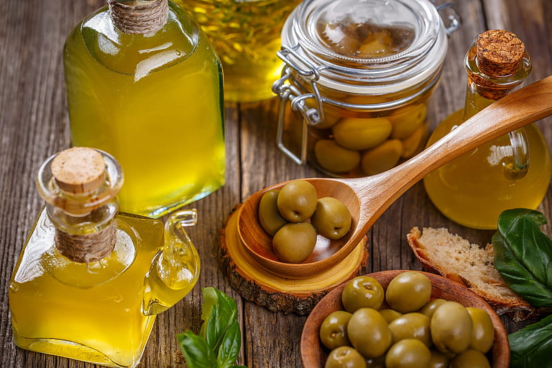 Food, Olive, Oil , Still Life, HD wallpaper
