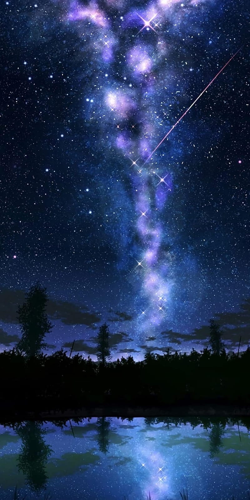 Space, galaxy, night, sky, stars, universe, walk, HD phone wallpaper