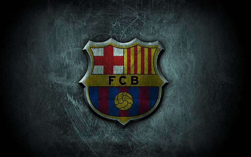 Barcelona, logo, Barca, Catalonia, grunge, HD wallpaper