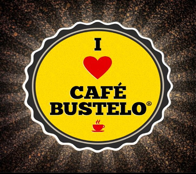 I Love Bustelo, cafe, coffee, heart, HD wallpaper