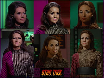 Joanne Linville and Amy Rydell as The Romulan Commander, The Enterprise ...