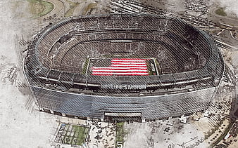 Metlife Stadium Aerial View Nfl New York Giants Stadium New York Jets  Stadium Soccer American Football Stadium Usa New Jersey American Stadiums  Beach Towel by Lisa Sandra - Pixels