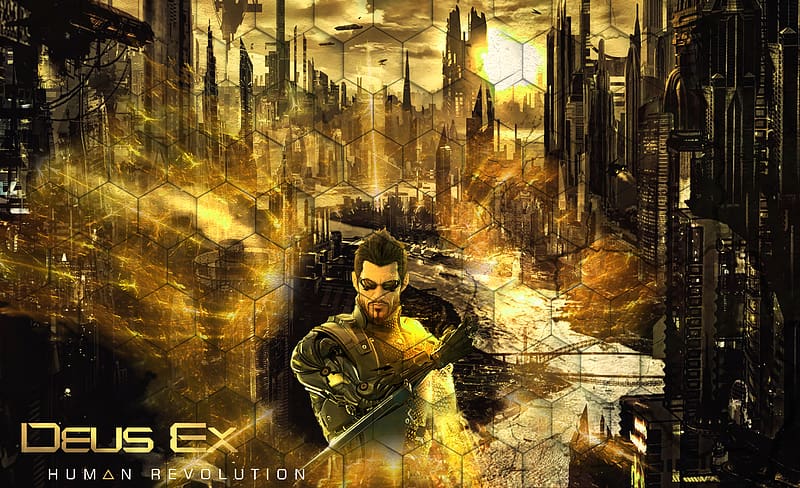 City, Cyberpunk, Video Game, Deus Ex, Deus Ex: Human Revolution, HD wallpaper