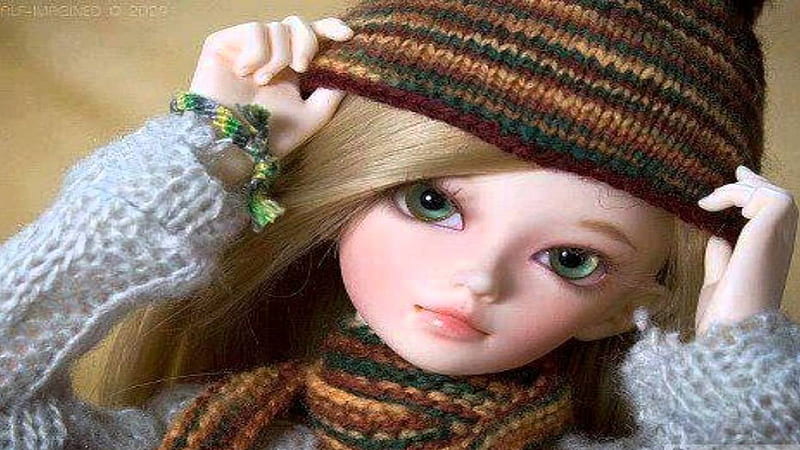 Green Eyes Barbie Doll Is Wearing Woolen Knitted Dress And Cap Barbie, HD  wallpaper | Peakpx