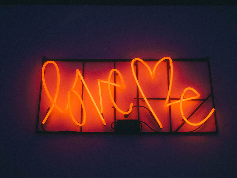 red and white love me neon signage turned on, HD wallpaper