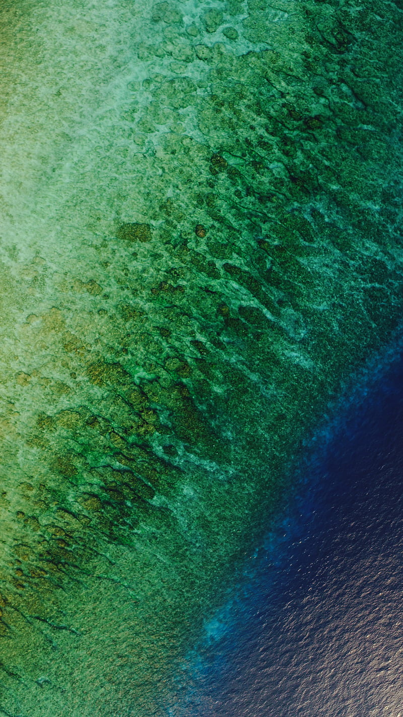 Green and blue sea aerial, HD phone wallpaper | Peakpx