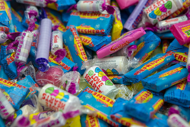 assorted-flavour candies lot, HD wallpaper