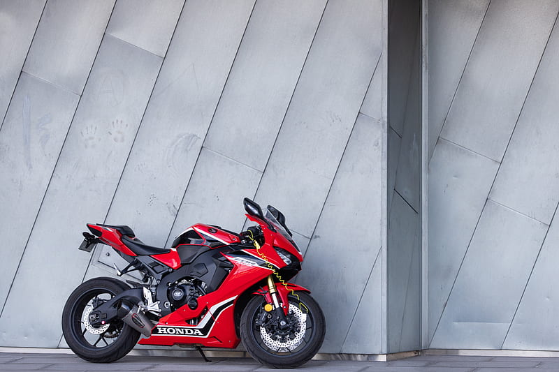 Honda, motorcycle, bike, sport bike, red, HD wallpaper | Peakpx