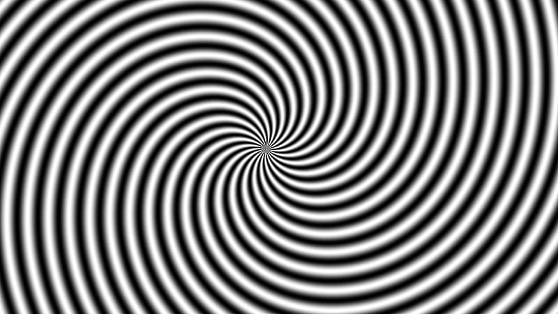 Black And White Optical Illusion Spiral Abstract, HD wallpaper