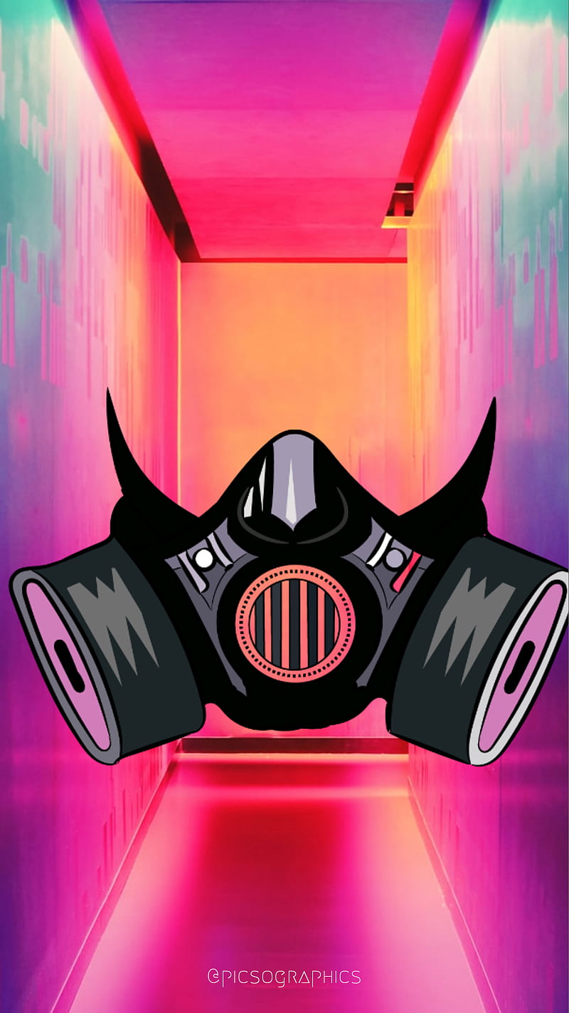 Smoke mask, colors, gas, illustration, mask, neon, pubg, smoke, smokemask,  toxic, HD phone wallpaper | Peakpx