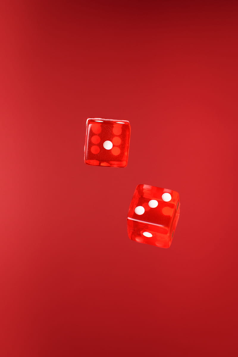 dice, cubes, red, HD phone wallpaper