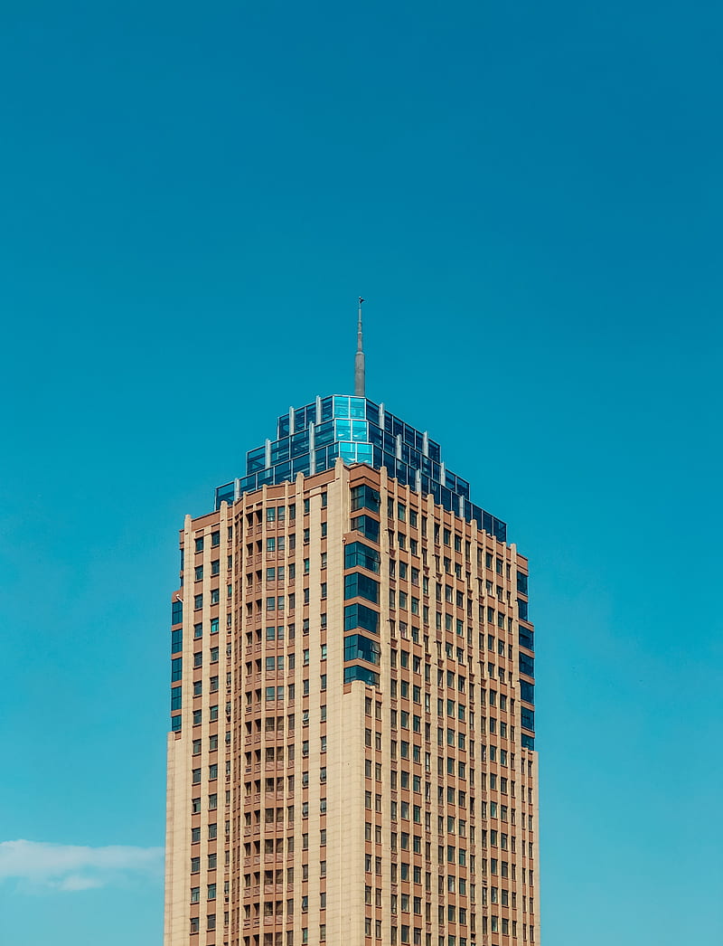 building, facade, sky, minimalism, HD phone wallpaper