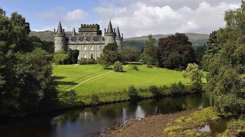 Inveraray Castle - Scotland, Scottish Castles, Scotland, Scottish Highlands, Inveraray Castle, HD wallpaper