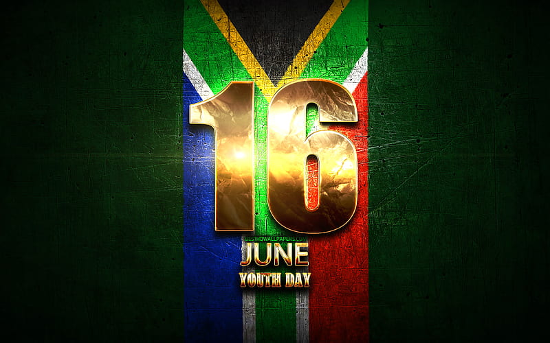 Youth Day, June 16, golden signs, South African national holidays, South Africa Public Holidays, South Africa, Africa, Youth Day of South Africa, HD wallpaper