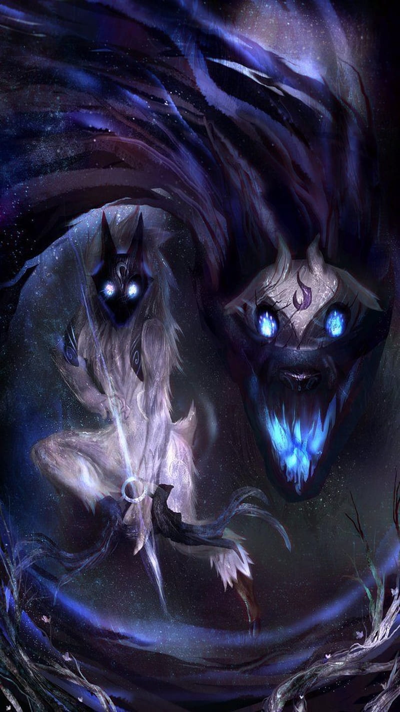 kindred, lol, riot, league of legends, league, game, HD phone wallpaper