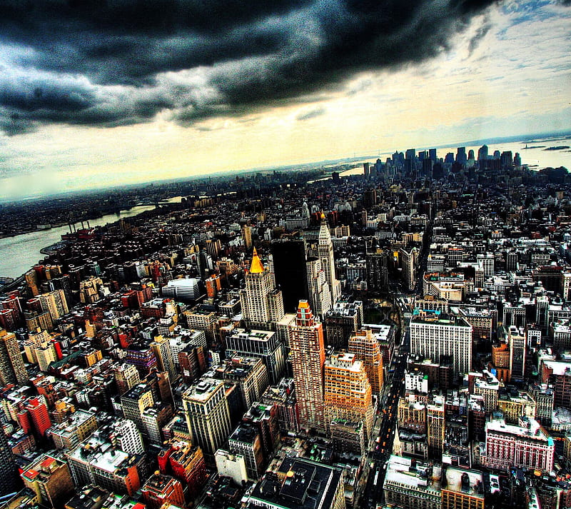 NYC, buildings, city, cityscape, new york, town, usa, HD wallpaper