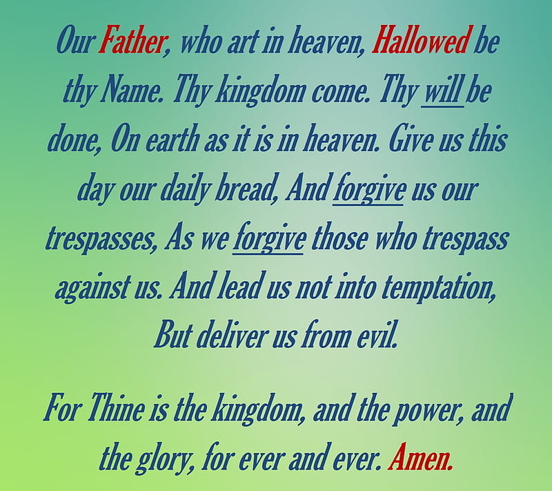 1920x1080px, 1080P free download | Our Father prayer, courage, faith ...