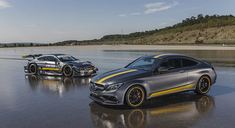 2017 Mercedes-AMG C63 Coupe Edition One and Mercedes-AMG DTM - Side , car, HD wallpaper