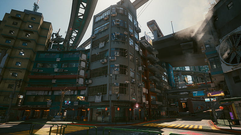 cyberpunk 2077, futuristic city, building, sci-fi games, Games, HD wallpaper