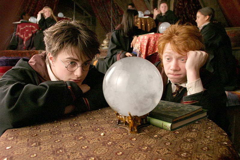 Harry and Ron, potter, harry, ball, ron, crystal, weasly, HD wallpaper