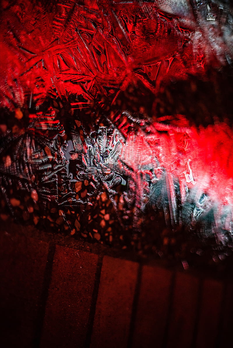 ice, light, red, macro, HD phone wallpaper