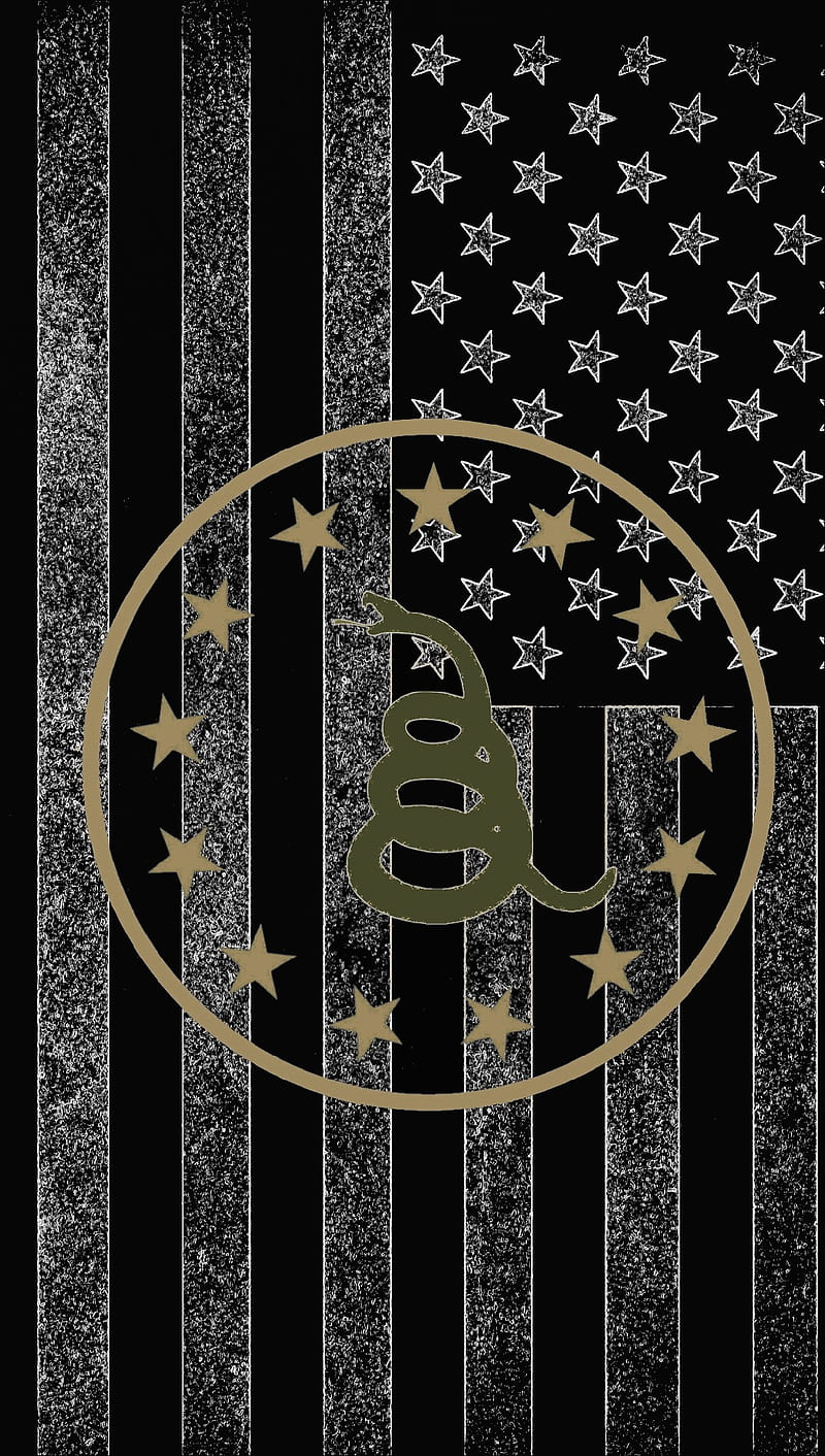 Download Gadsden Flag Portrait Snake Logo Wallpaper  Wallpaperscom