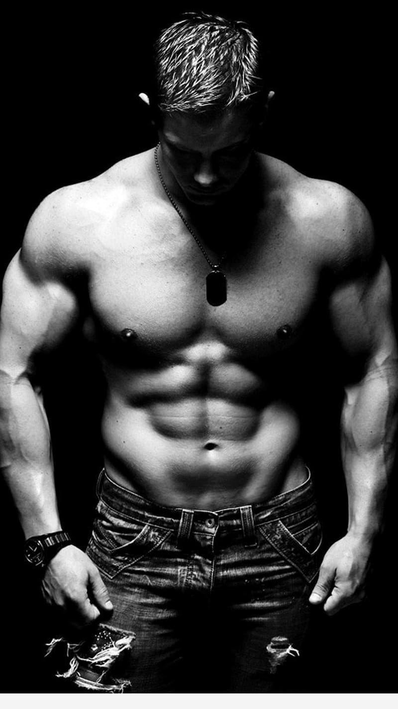 Athletic Man Showing Six Pack Stock Photo By ©fxquadro