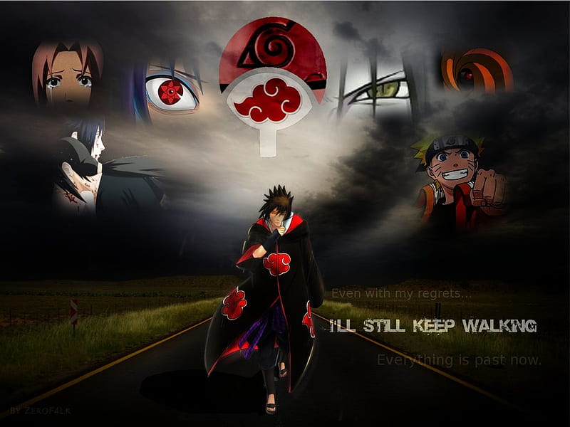 I will still keep moving, naruto, khai, sasuke, HD wallpaper | Peakpx