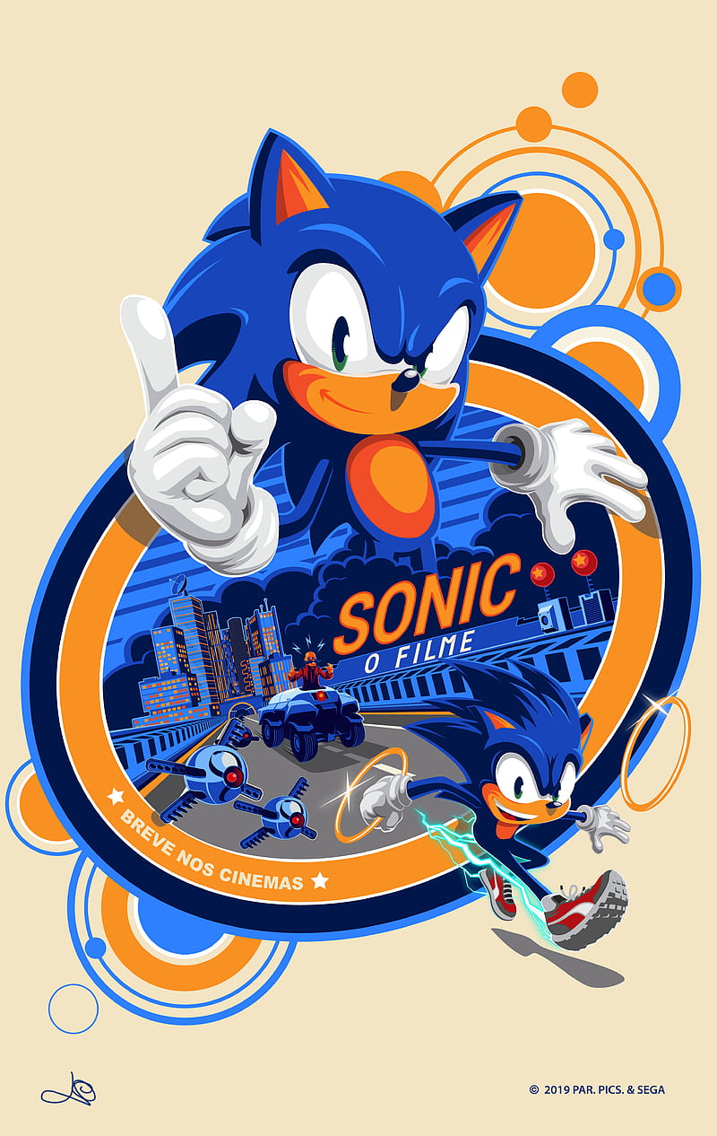 Sonic, filme, hedgehog, movie, sega, HD phone wallpaper