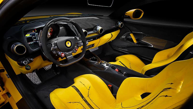 Ferrari 812 Competizione Tailor Made Inspired by Blanc Sheet Interior, HD wallpaper