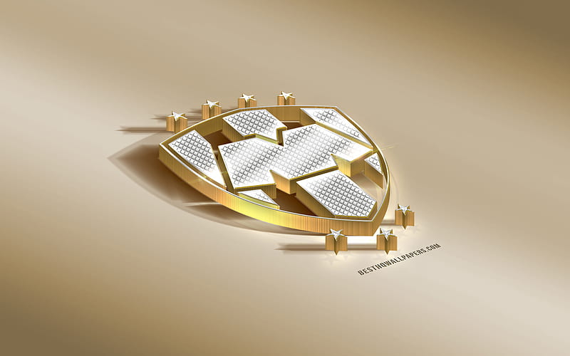 Vector Silver And Gold Chic Sport Emblem Football Club Stock Illustration -  Download Image Now - iStock