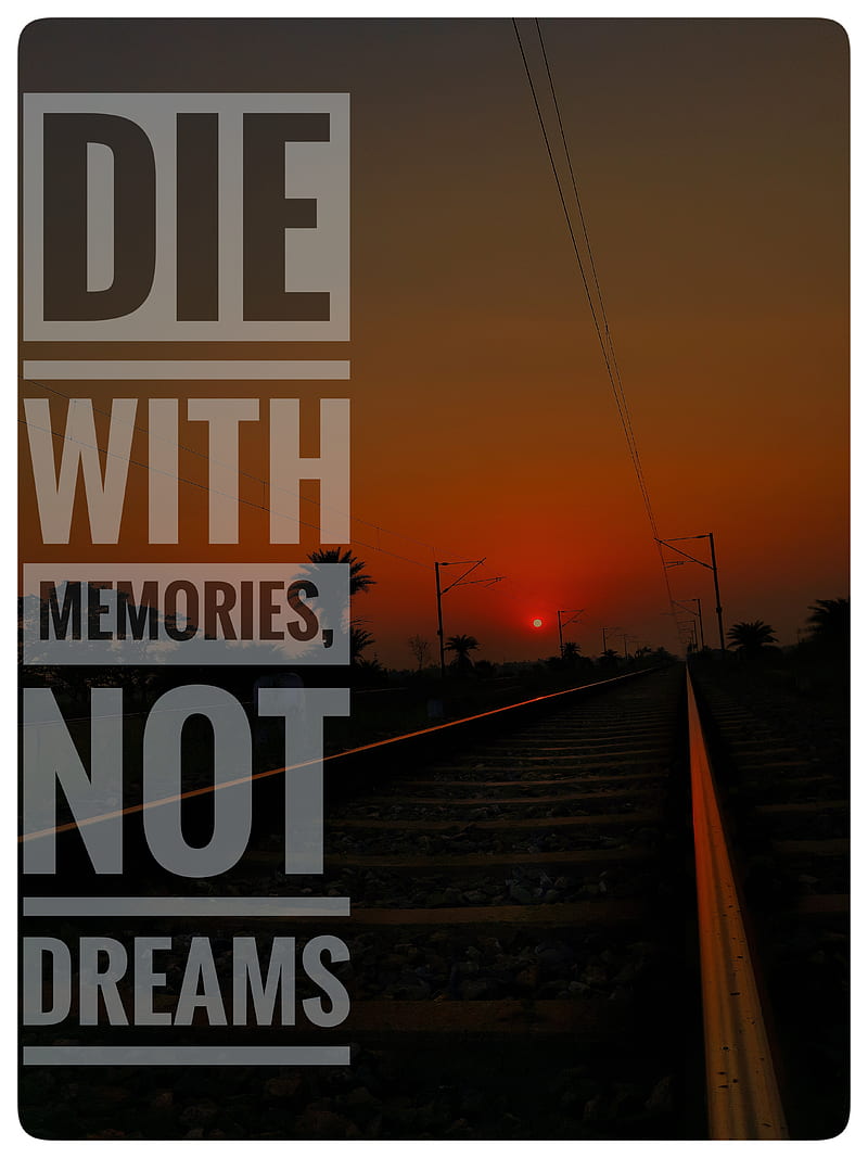 Memories, die with memories, love, quote, HD phone wallpaper