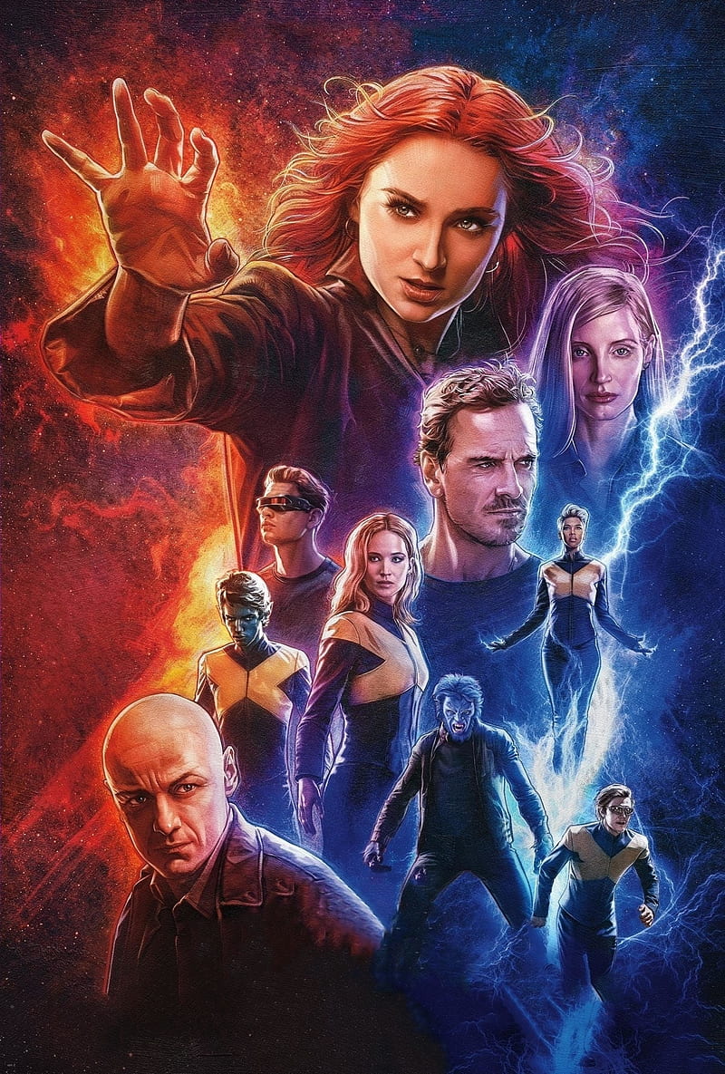 Dark Phoenix X-Men Movie Poster, HD phone wallpaper