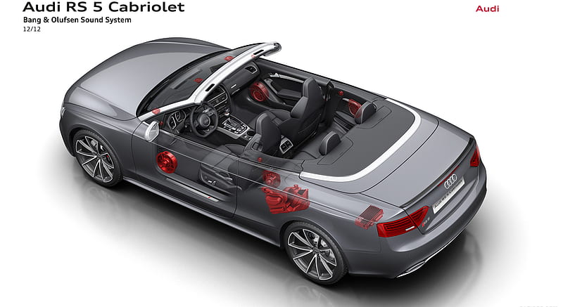 2014 Audi RS5 Cabriolet Bang & Olufsen Sound System , car, HD wallpaper
