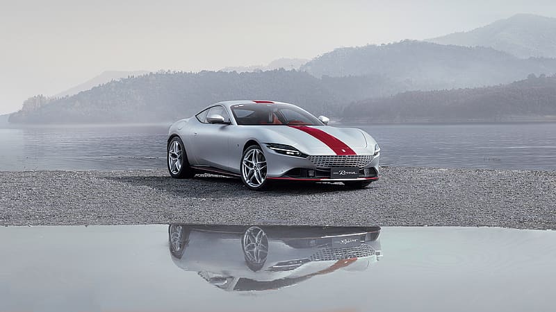 2023 Ferrari Roma Tailor Made China, Coupe, Turbo, V8, car, HD wallpaper