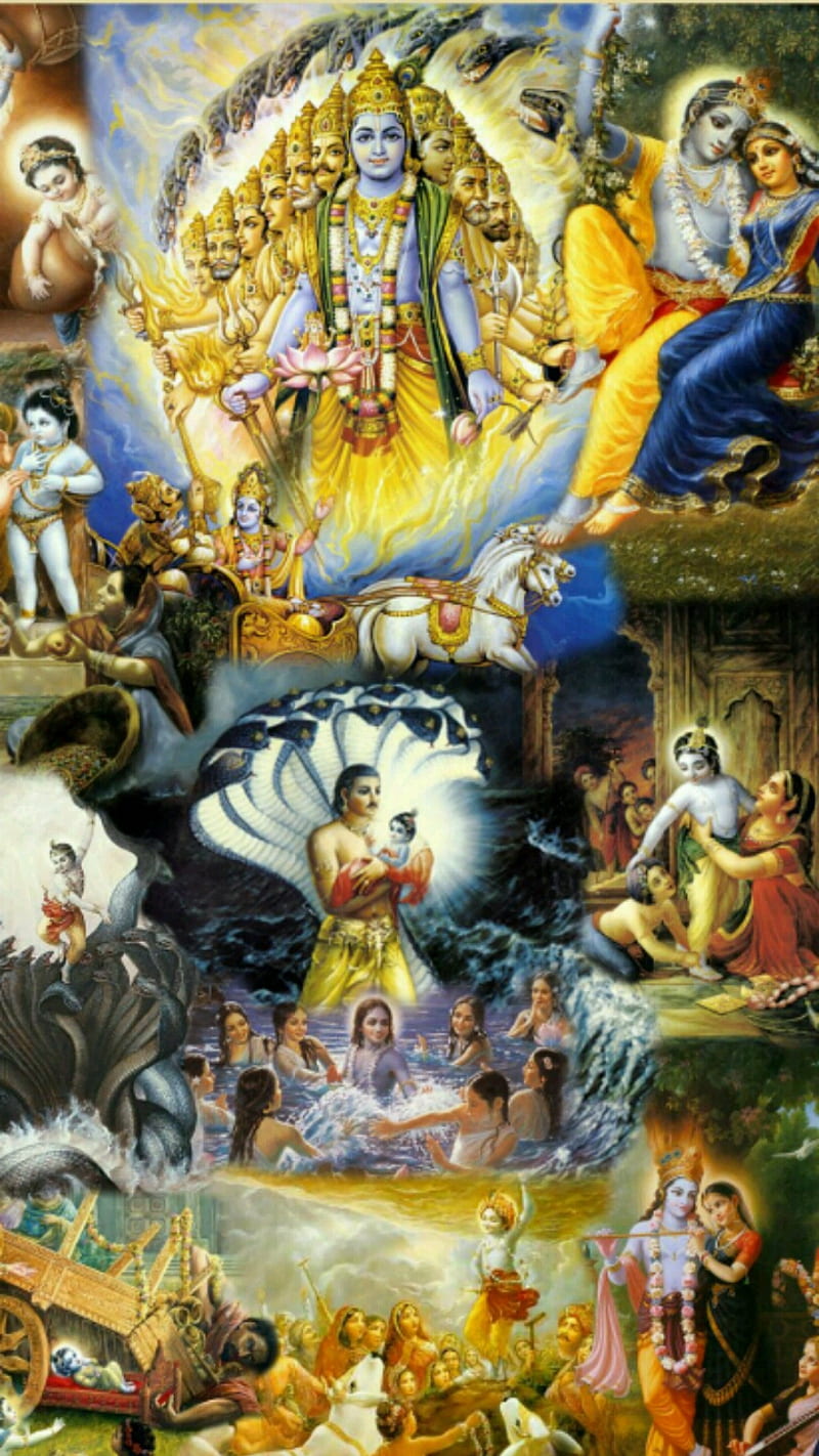 Jai Jai Krishna, vishnu, narayana, hindu, powerful, wisdom, HD phone wallpaper