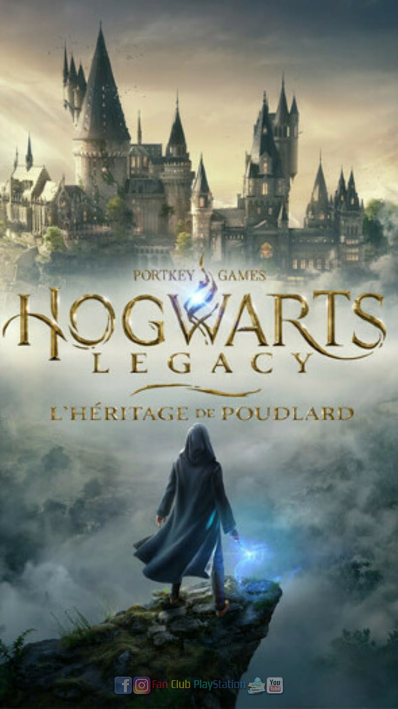 Hogwarts Legacy, fan club playstation, gamer, games, gaming, harry potter, jv, playstation, ps5, HD phone wallpaper
