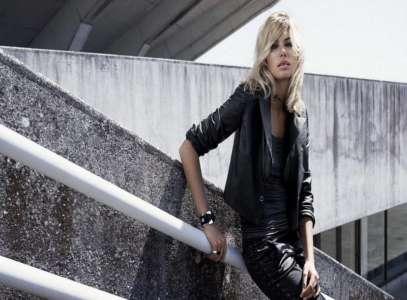 Jessica, hot, model, jacket, style, HD wallpaper