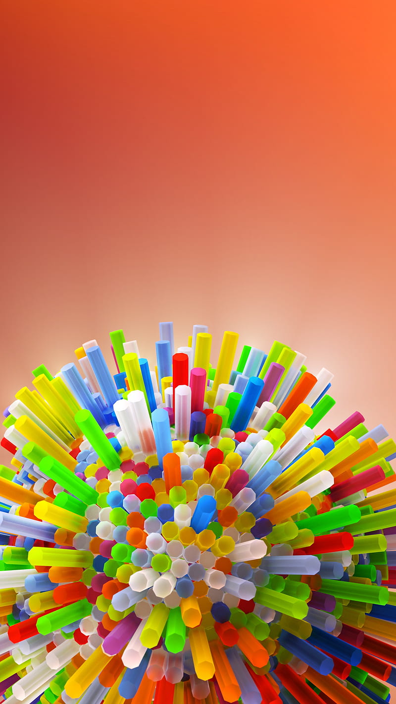 Tubes Colorful, 3d, abstract, HD phone wallpaper
